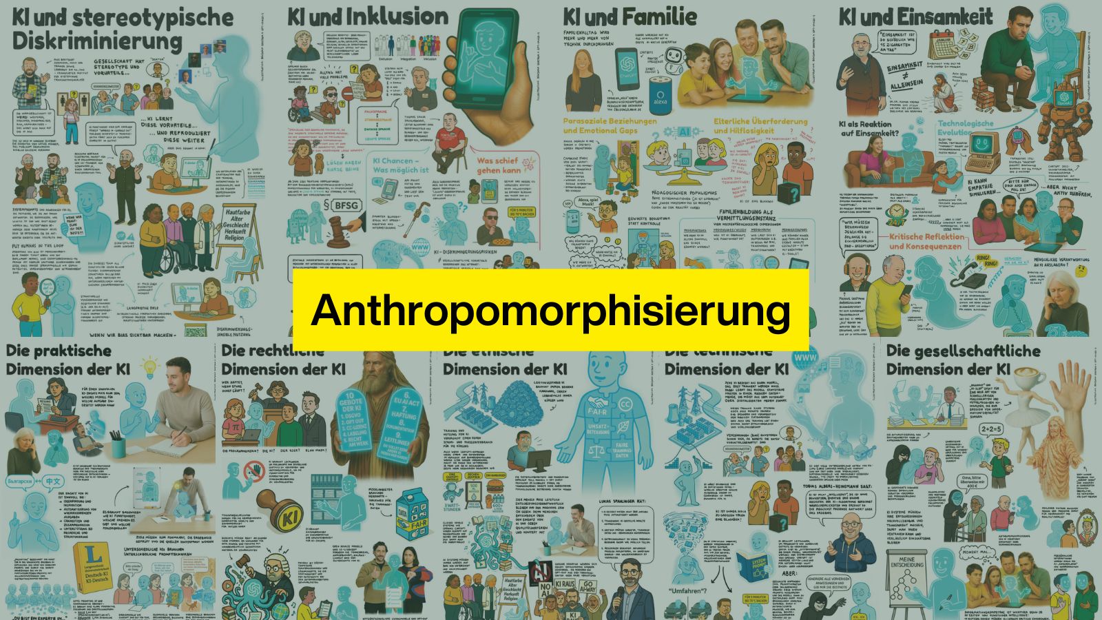 Symbolbild für Anthropomorphisierung von KI